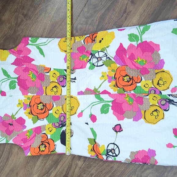 Trina Turk Floral Pom-pom Fringe Shift Dress - Picture 13 of 13